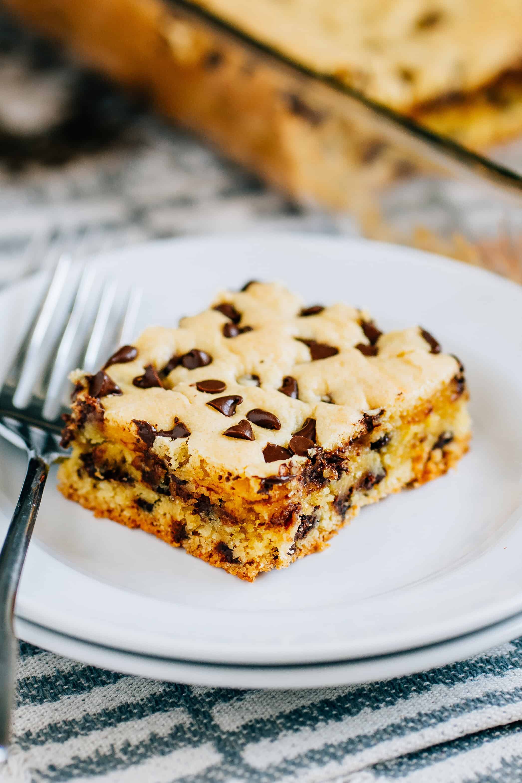 Barre de cookie chocolatée chaude et délicieuse.