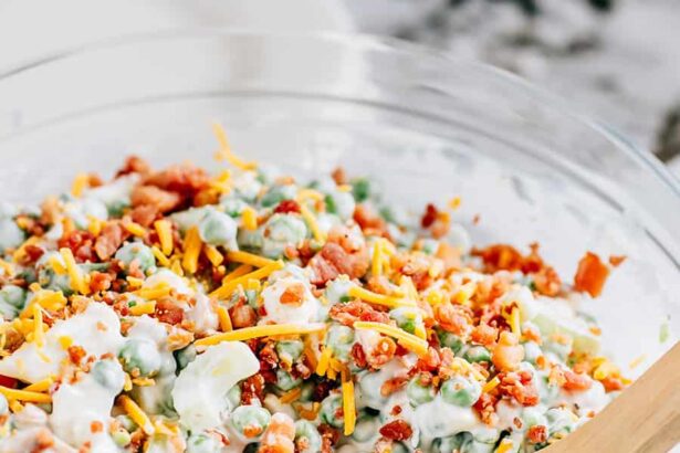 Salade de pois croustillants aux noix de cajou