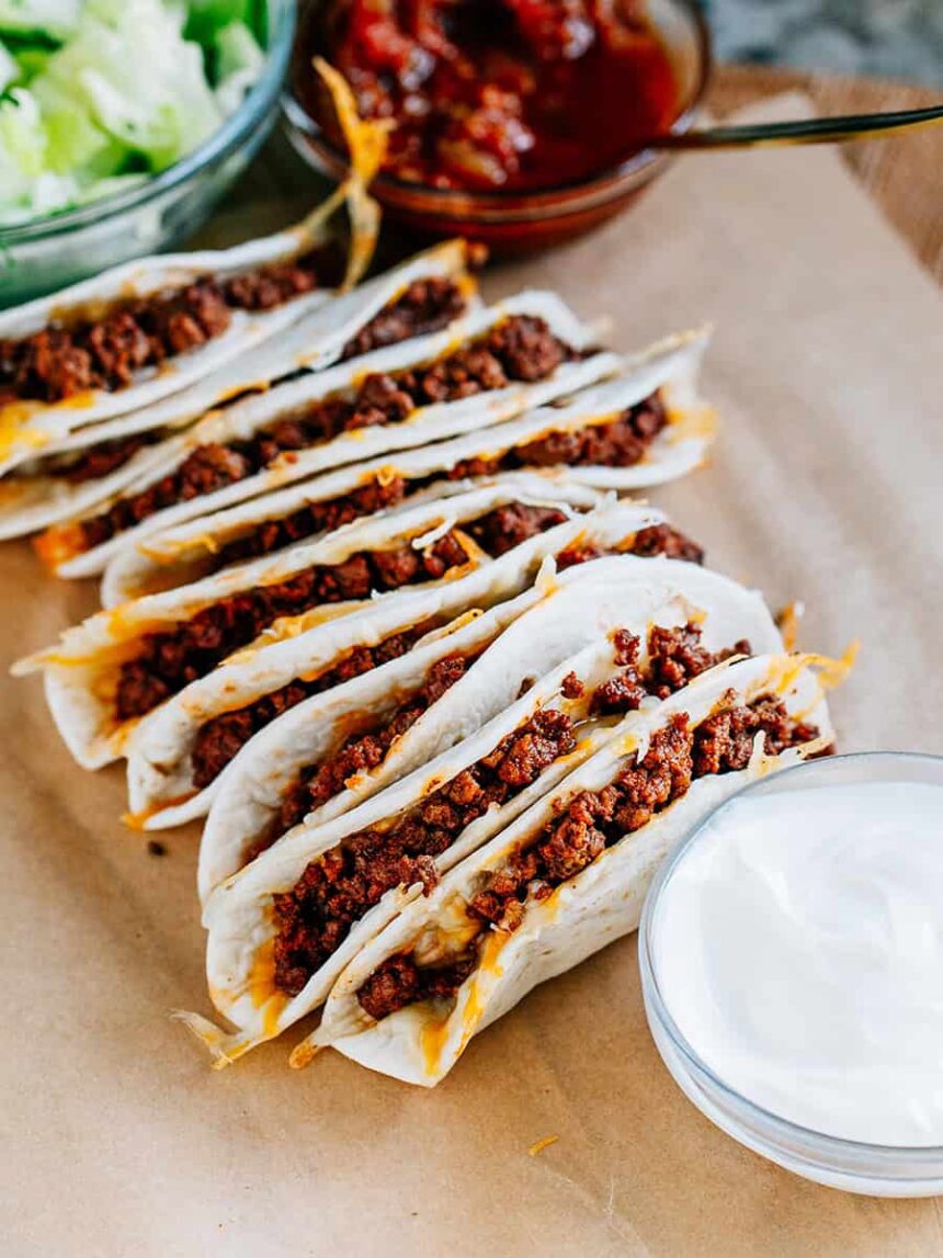 Tacos au boeuf haché au four