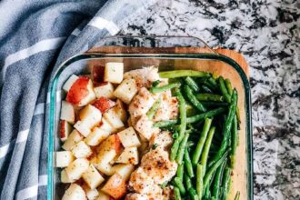 Poulet à l’italienne, haricots verts et pommes de terre
