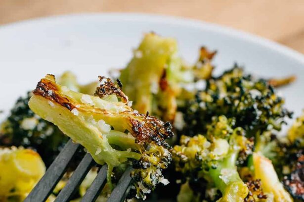 Brocoli rôti au parmesan