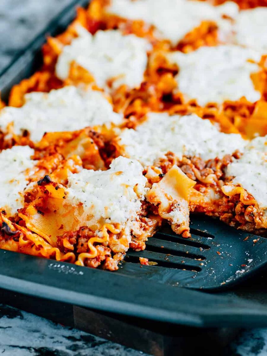 Lasagne sur plaque