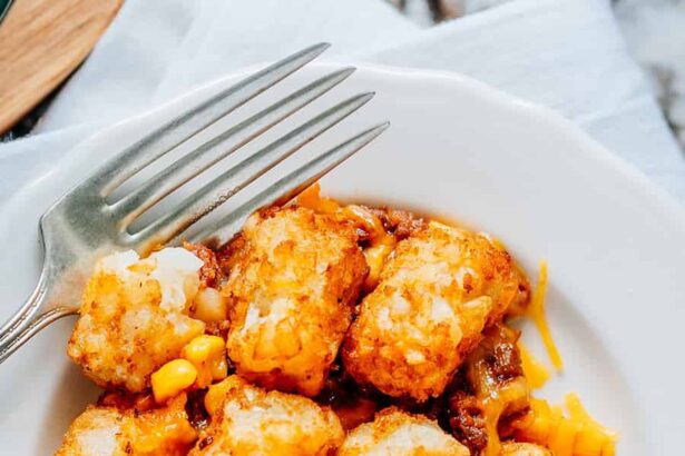 Casserole de Sloppy Joe aux Tater Tots