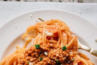 Spaghetti à la sauce bolognaise